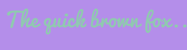 Image with Font Color 90C9B0 and Background Color B48EEA